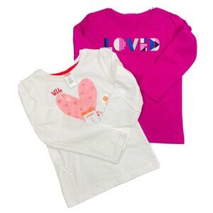 Gymboree  Cotton Girl X2 Long Sleeve T-shirt size 4